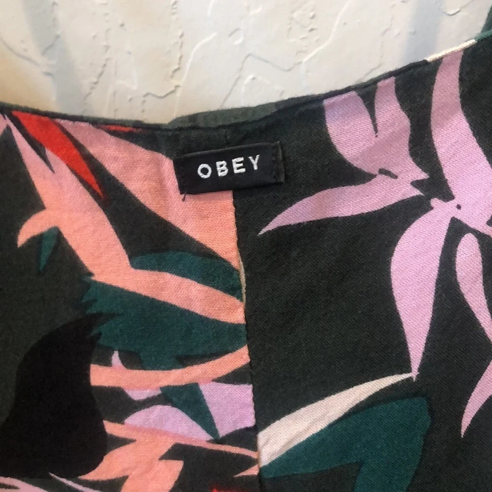 Obey Calyx Tropical Print Dress - Size XS